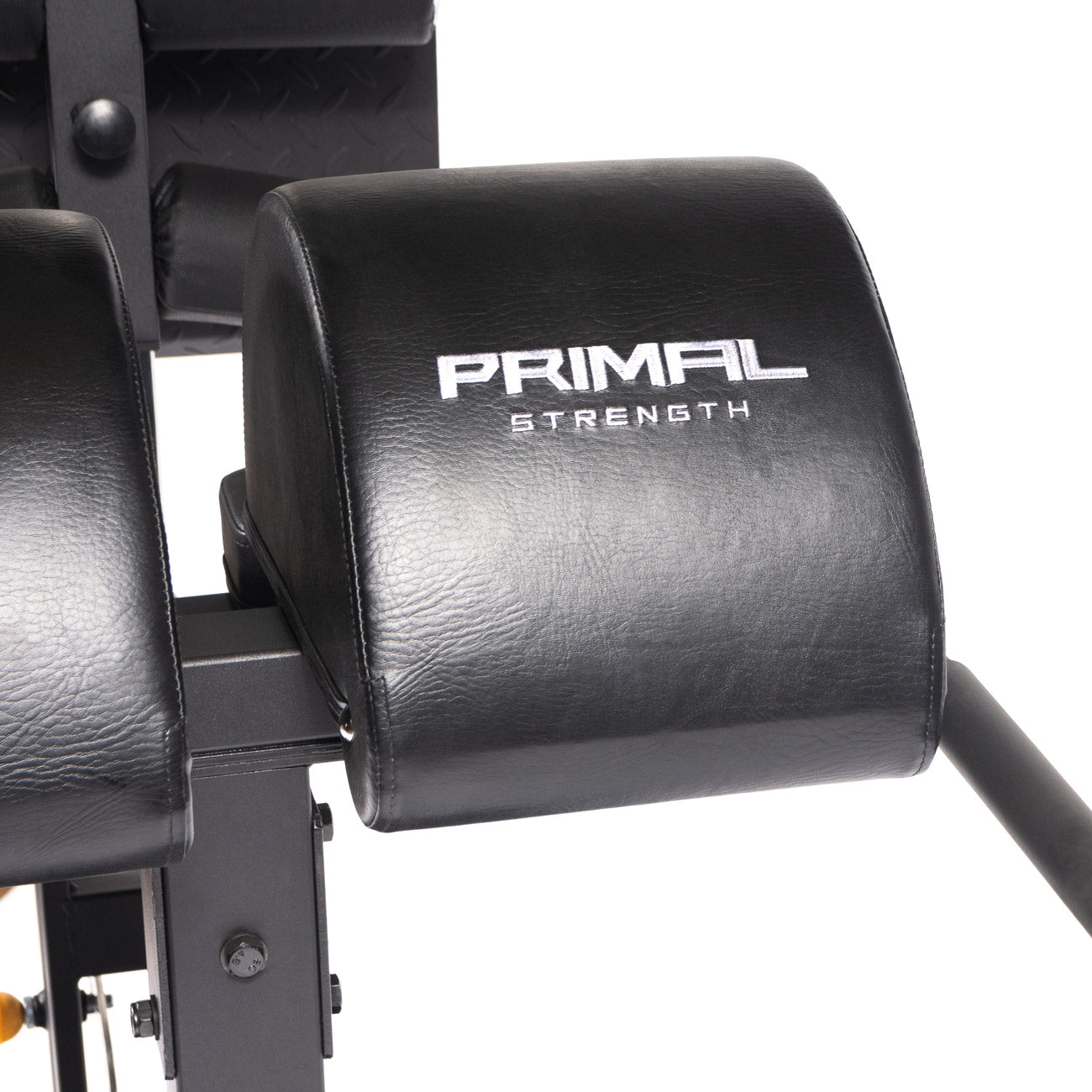 handles and pads for a glute ham developer bench
