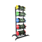a vertical sandbag storage rack complete with 5 sandbags