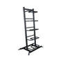 a empty vertical sandbag storage rack