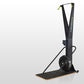 a skierg fitness machine mounted onto a platform