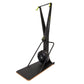 a skierg fitness machine mounted onto a platform